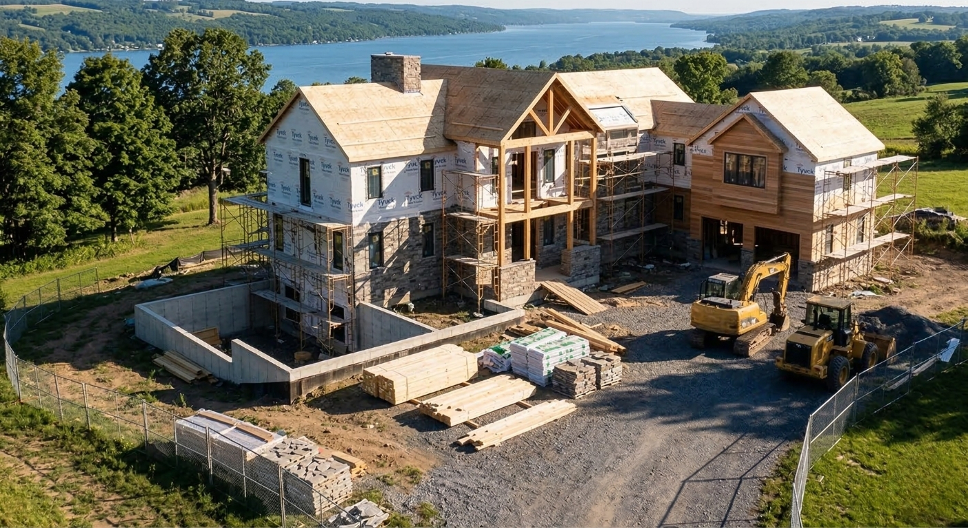 New custom home construction in Auburn, New York