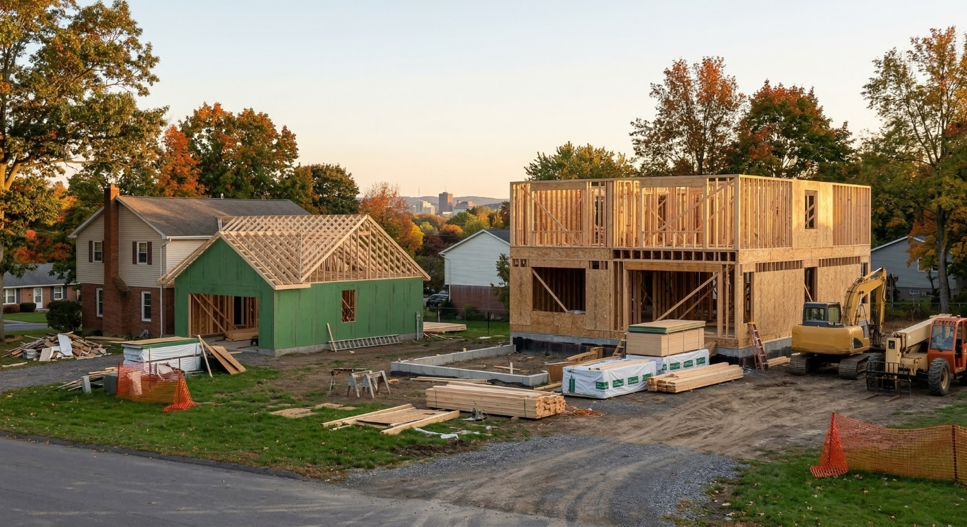 Residential new build and home addition construction in Syracuse, NY