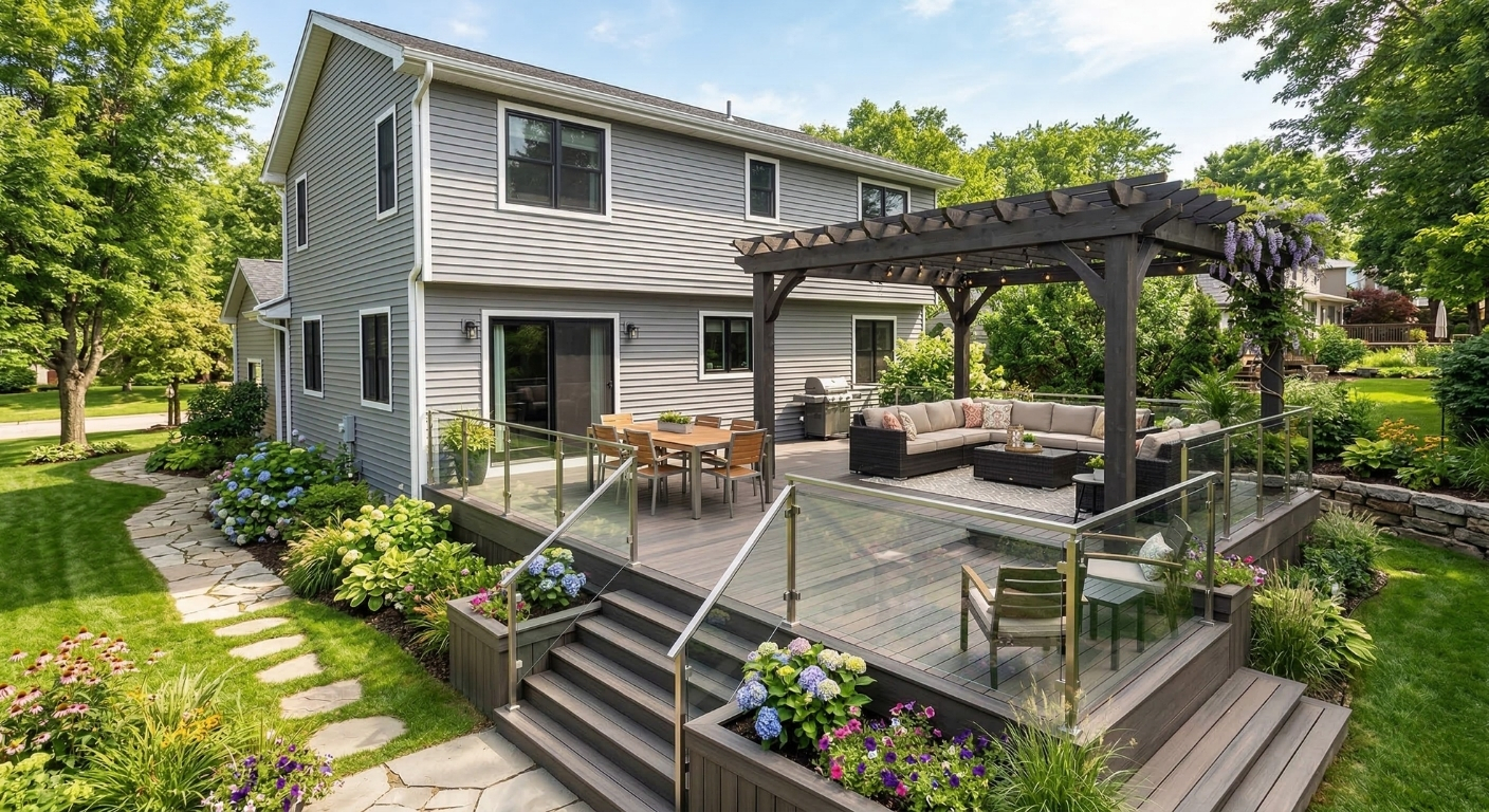 Exterior home upgrades, decks, and siding in Cayuga County